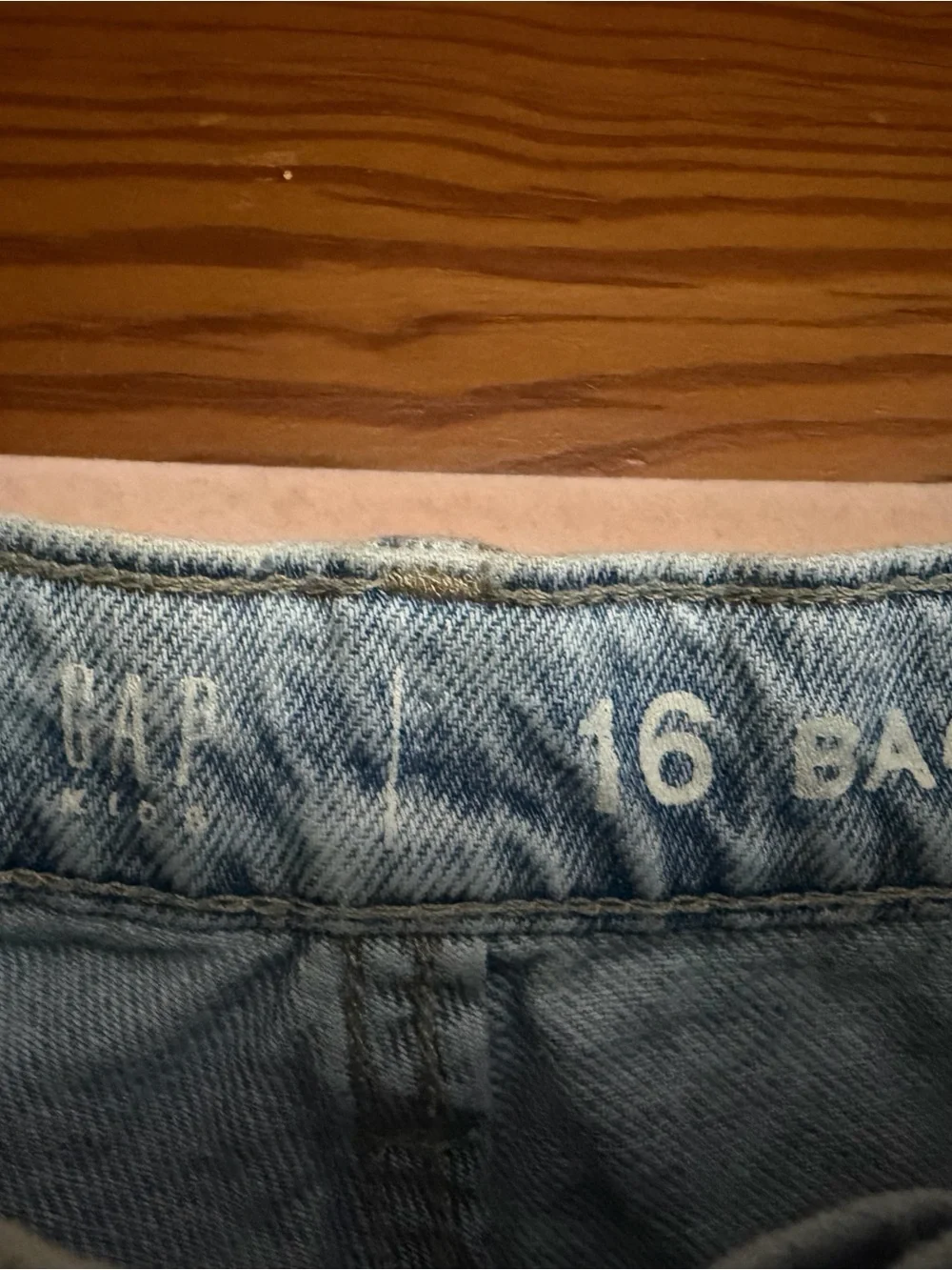 GAP Light Blue Cargo Wide-Leg Jeans